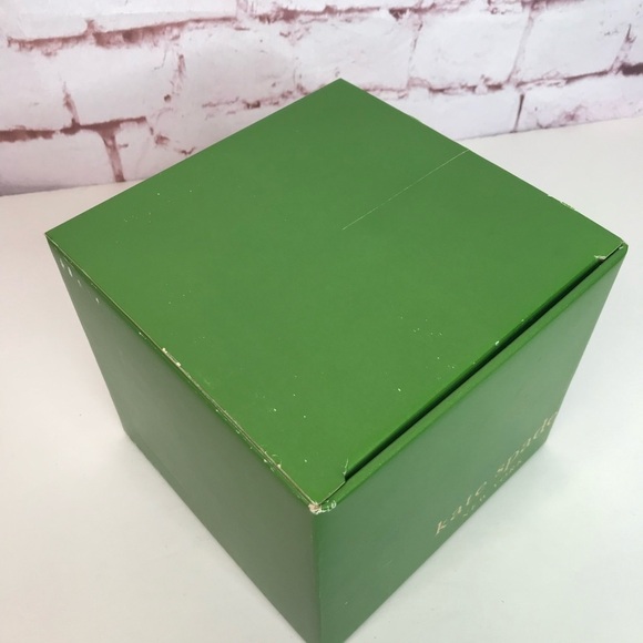 KATE SPADE NY 7.5x 6.75 x 7.5 inches Green & Turquoise Square Storage EMPTY Box - Picture 14 of 15